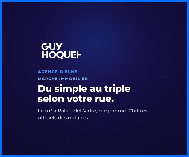 Prix au m² rue par rue à Palau-del-Vidre : de 1 052 à 2 906 €/m² selon votre adresse