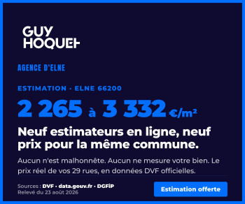 Estimation immobilière à Elne : de 2 265 à 3 332 €/m², pourquoi les estimateurs en ligne ne s'accordent pas